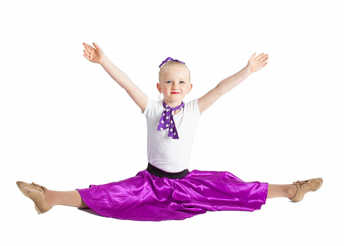 Happy child dance photo